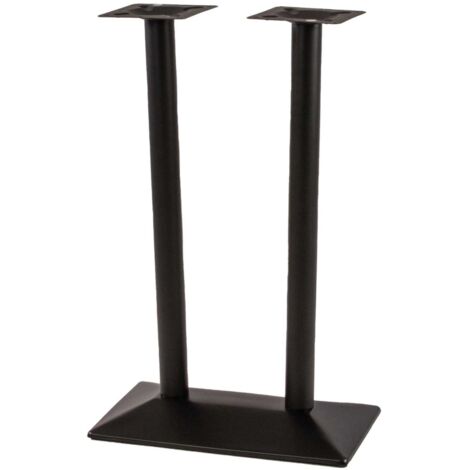 Tischgestell Bistrotische & Esstische Standfuß Doppelsäule Hoch 40x70x110 cm schwarz