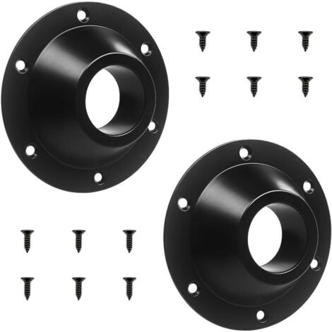 Tischgestell für Wohnmobile, Set aus 2 Aluminium-Tischgestellhalterungen, Tisch- und Bodenbefestigungsbasis (schwarz)