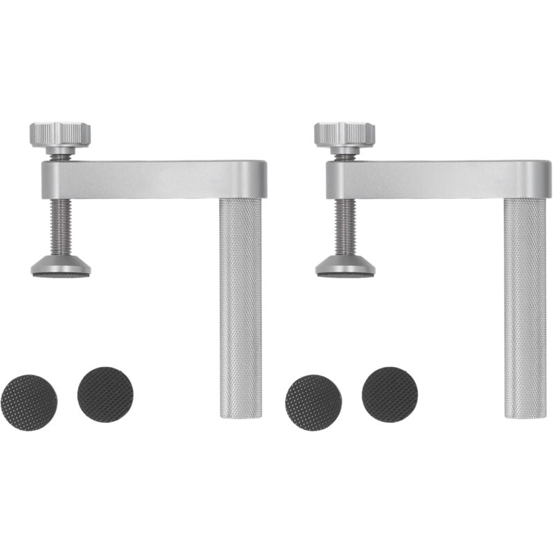 Image of Tischklemme, Silikonpad, 3/4-Zoll-Bankhakenklemme für Holzbearbeitungsprojekte