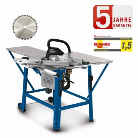 TISCHKREISSÄGE MIT SCHIEBESCHLITTEN 315MM 2800W 400V SCHEPPACH TS310