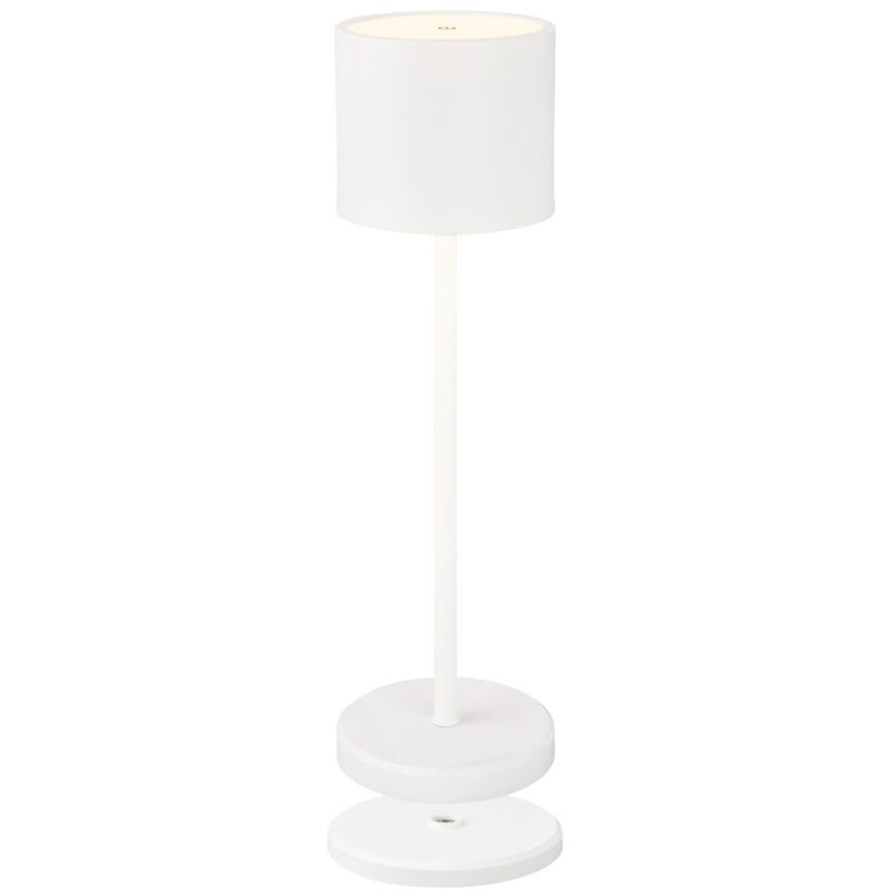 B.k.licht Tischlampe - 2, 5w, 230lm, Akku, Led, Dimmbar, Warmweiß, Weiß