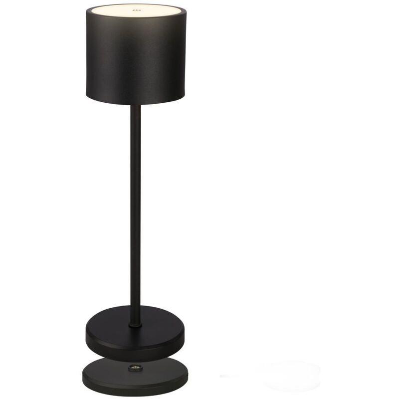 B.k.licht - Tischlampe - 2, 5w, 230lm, Akku, Led, Dimmbar, Warmweiß, Schwarz