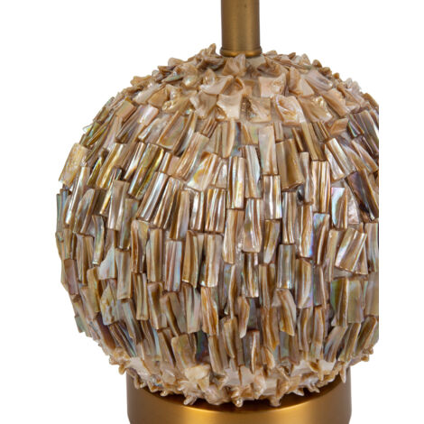 Tischlampe 26X26X38 Metall Gold/Perlmutt
