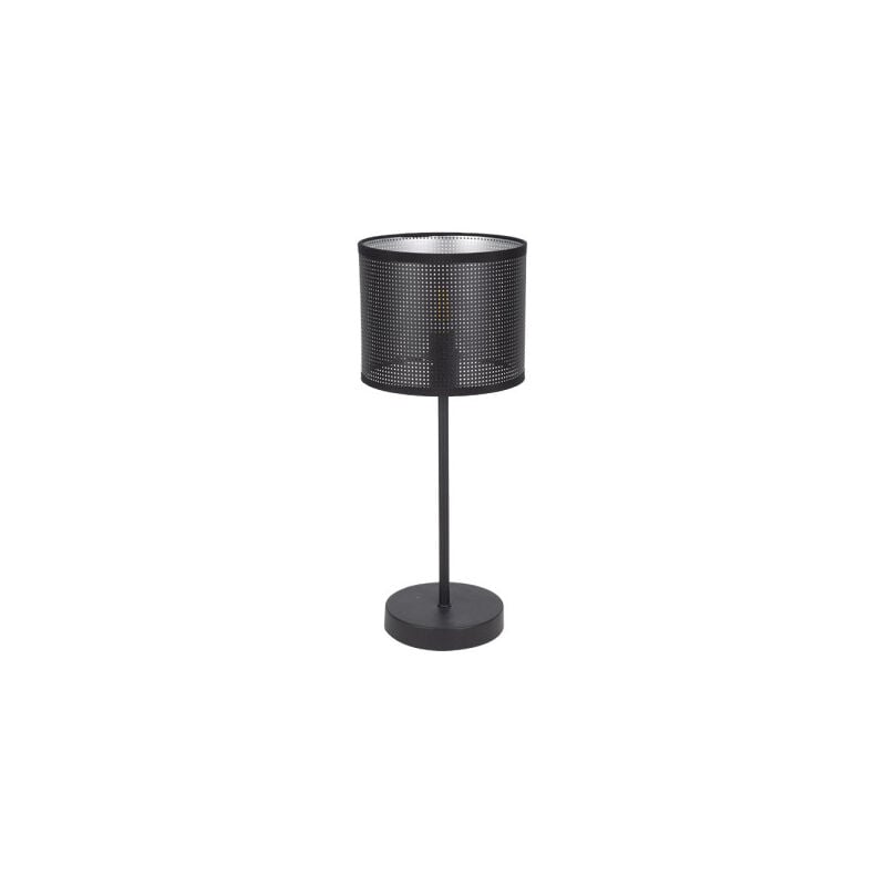 Fabrilamp - Anastasia Tischleuchte 1xe14 schwarz/schwarz-silber 42,5x17x17 cm