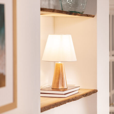 Tischlampe aus Holz Dukku Natürlich