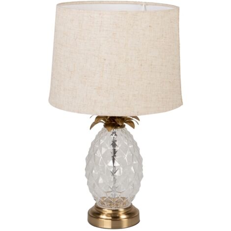 Tischlampe aus Kristallmetall 33X33X48 cm