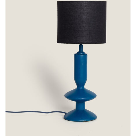Tischlampe aus Kunstharz Daleth Blau