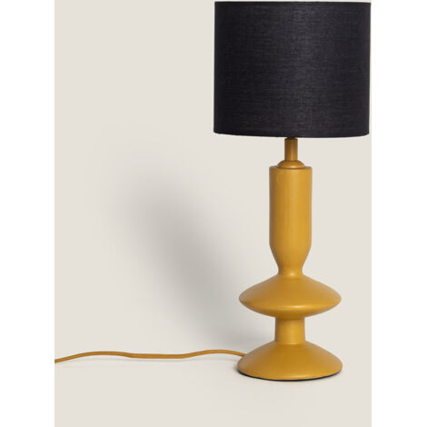 Tischlampe aus Kunstharz Daleth Senf