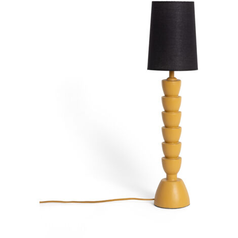 Tischlampe aus Kunstharz Darian Senf