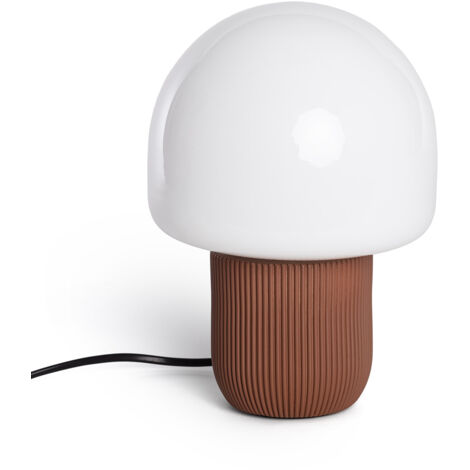 Tischlampe aus Kunstharz Nacune Braun