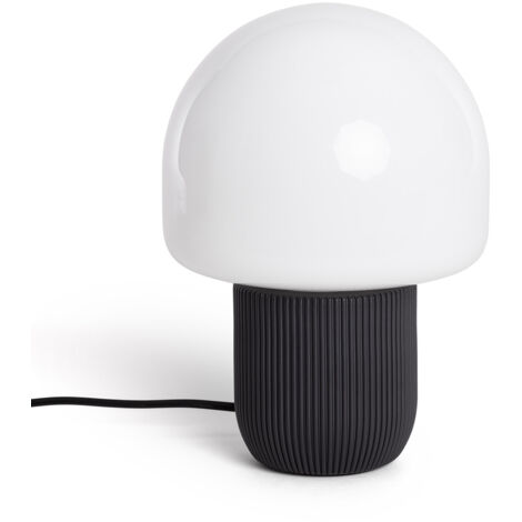 Tischlampe aus Kunstharz Nacune Schwarz