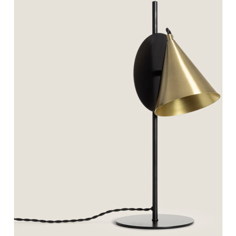 Tischlampe aus Metall Liceo Schwarz / Gold