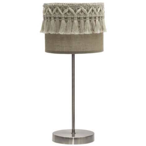 Tischlampe Ekaterina 1xe14 Leder/Sack 43x17x17 cm mit Garnitur