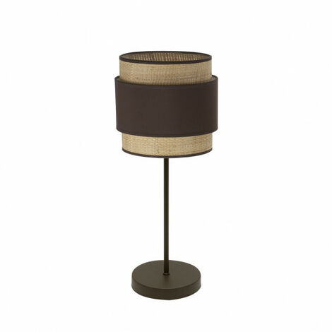 Tischlampe Kandy 1xe14 Natur/braun 45x18x18 cm