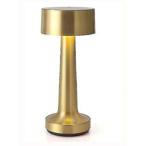Tischlampe Licht Luxus Hotel Outdoor Tischlampe Nacht USB Lade Nachtlampe (Gold)