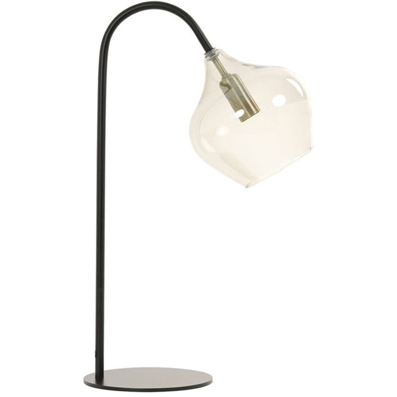 Light & Living Tischlampe - Rakel - Bronze Schwarz - Glas - - Light&living
