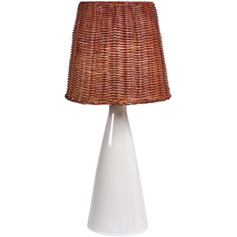 Tischlampe MADURU Keramik Weiß