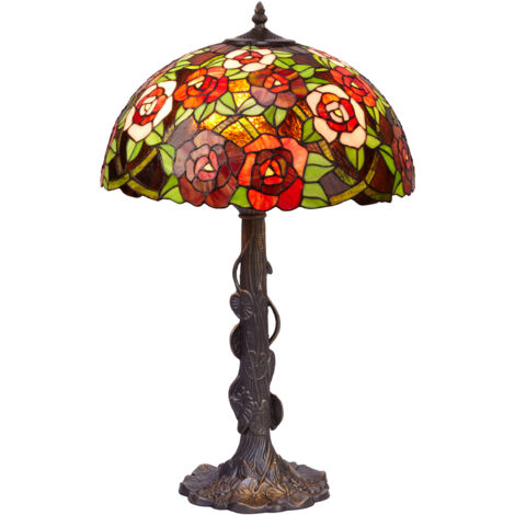 Tischlampe mit Blättern New York Serie D-45cm