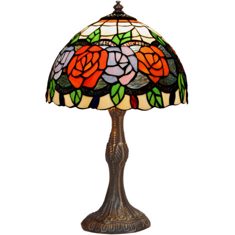Tischlampe mit Form und Lampenschirmdurchmesser 20 cm Rosy-Serie