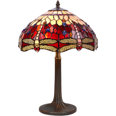Tischlampe mit größerem Durchmesser, 40 cm, Serie Belle Rouge