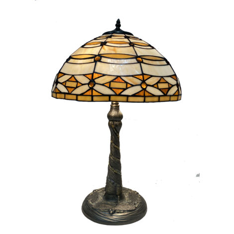 Tischlampe mit Mosaik Elfenbein Serie D-40cm