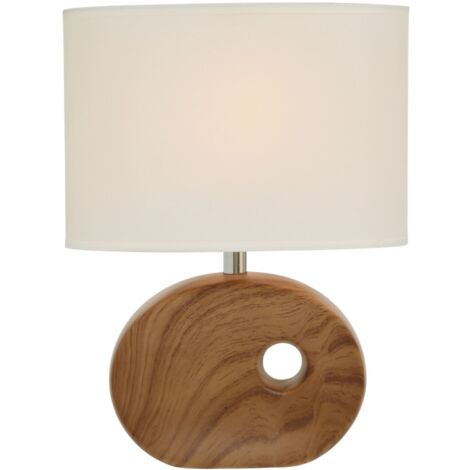 Tischlampe mit Porzellanbasis OAKVILLE, 30 cm