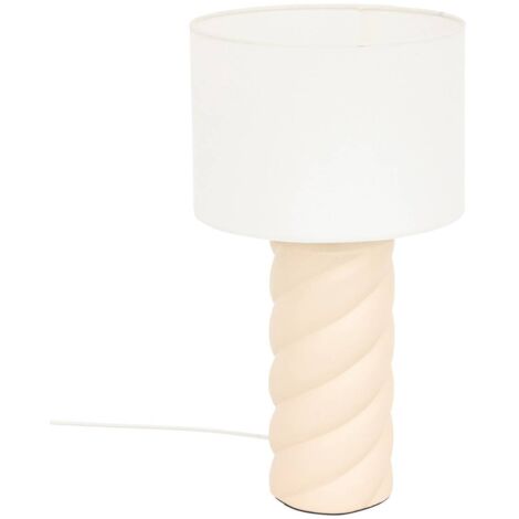 Tischlampe Noly Keramik Beige H44cm - Atmosphera créateur d'intérieur