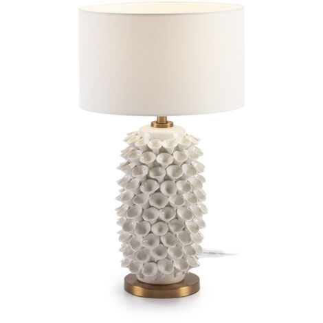 Tischlampe ohne Bildschirm 17x15x52 Weißer Keramik / Kupfermetallbeleuchtung / Tischlampen für alle Stile, um dem Zuhause eine Note zu verleihen