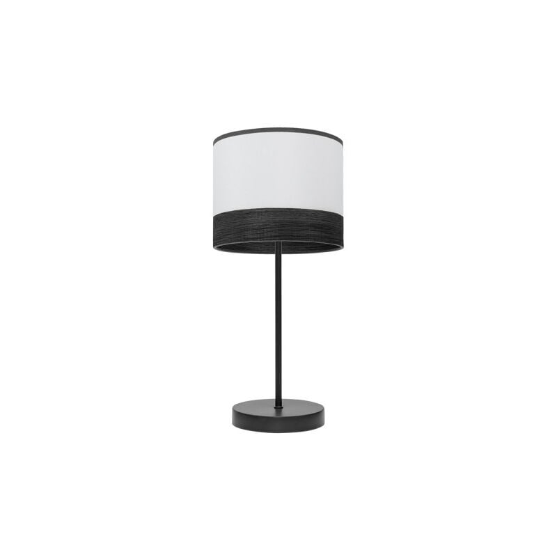 Fabrilamp - olga tischleuchte 1xe14 schwarz/weiss-schwarz-mad.black 42x18x18 cm