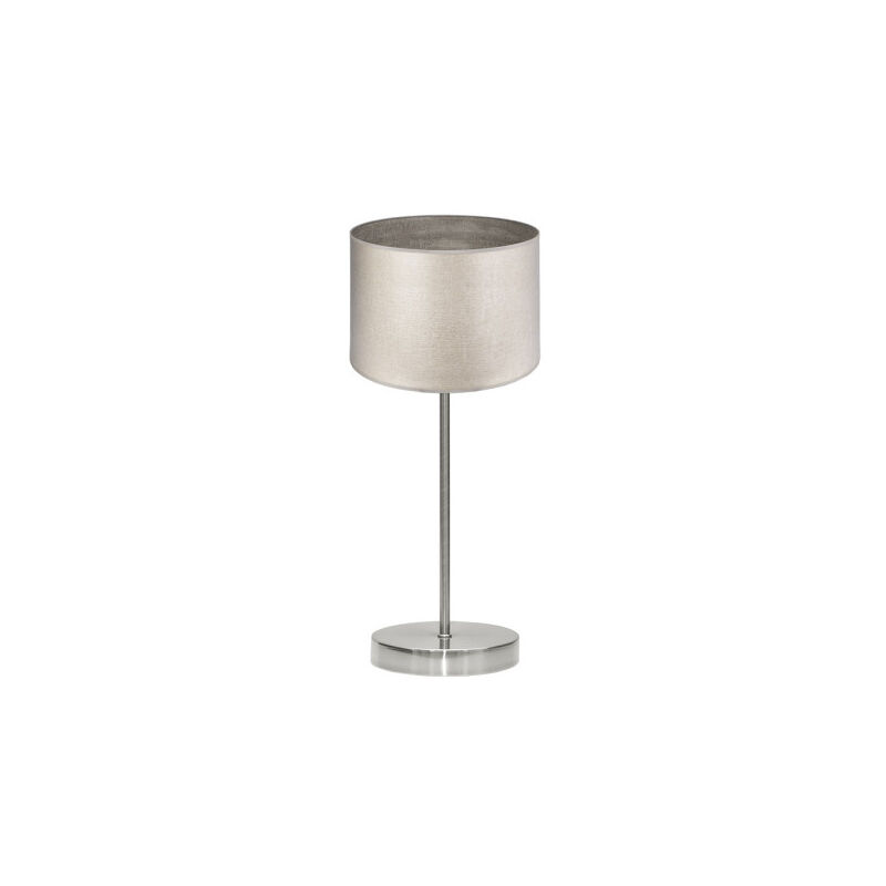 Tischplatte tania 1xe14 nickel/holz grau 42x17x17 cm