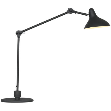 Tischlampe Tischleuchte verstellbar Schreibtischleuchte Leselampe schwarz H 40cm