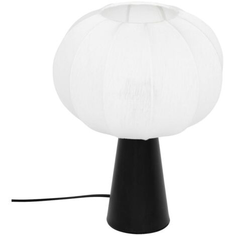 Tischlampe Tobie Baumwolle silber H33cm - Atmosphera créateur d'intérieur