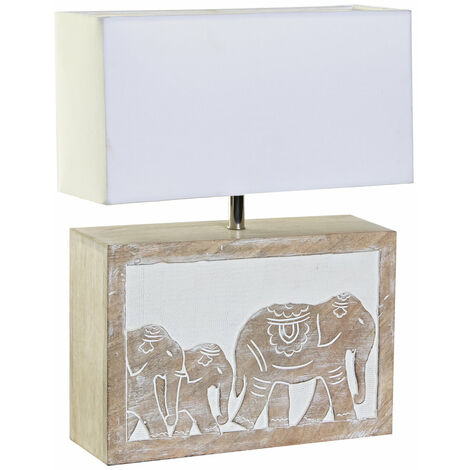 Tischlampenpolyestergriff 33x12x41 Brauner Polyestergriff Multikolor -Farbmaterial Familiendetails Details Details