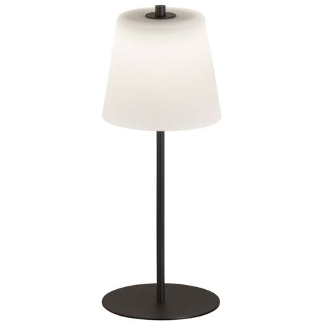 Tischleuchte Balkonleuchte Außenleuchte Touch Dimmbar LED IP44 sandschwarz