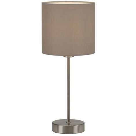 Tischleuchte BRILONER LEUCHTEN FABRIC, 25 W, IP20, taupe, Metall-Stoff, exkl. 1x E14, Ø 16 xcm