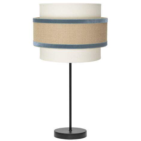 Tischleuchte de Gr. Cornalina 1xe27 Beige/Blau 30d