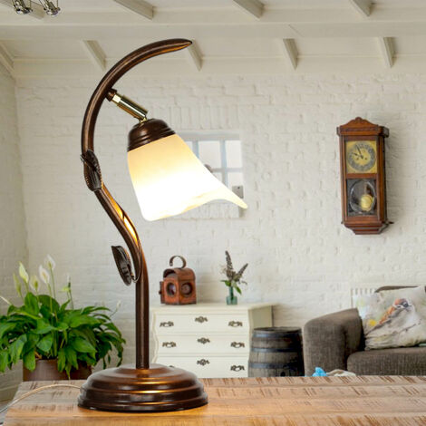 Tischleuchte Landhaus 40 cm wohnlich floral