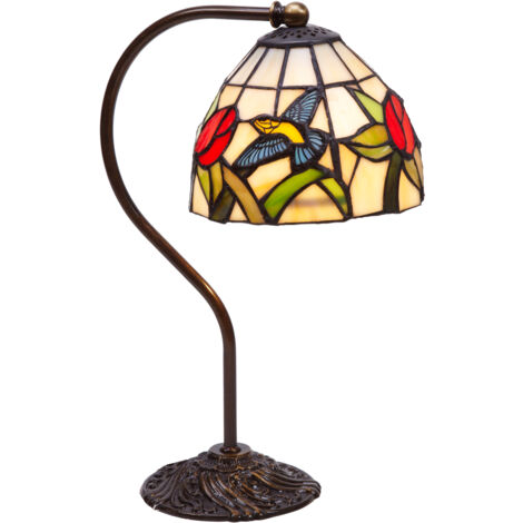 Tischleuchte Leser mit Colibri Durchmesser 16 cm Compact Series