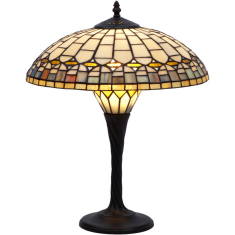Tischleuchte mit Opal-Durchmesser 40 cm, Quarz-Serie