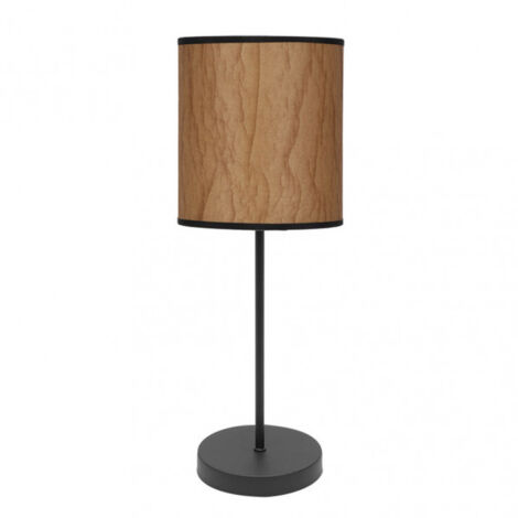 Tischleuchte Modell Papiro 1 Licht Pergament/schwarz FABRILAMP