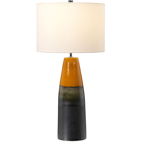 Tischleuchte Nachttischlampe Beistelllampe Keramik H 74 cm Wohnzimmerlampe