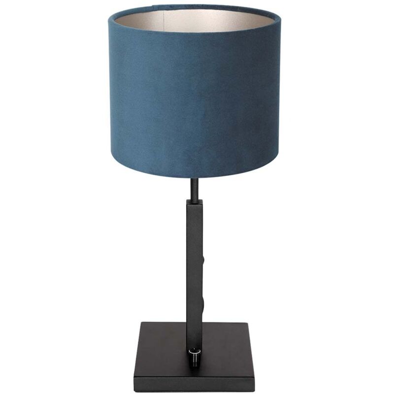 Tischlampe - Stang - Schwarz - Metall Veloursstoff - - Steinhauer