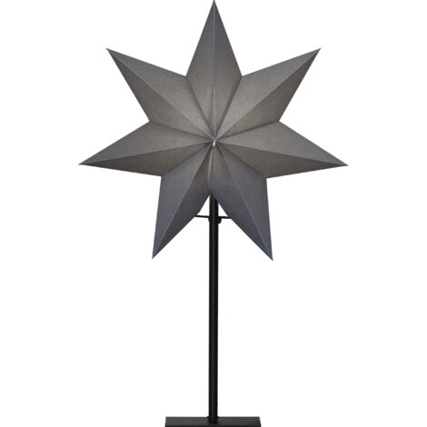 Tischleuchte Stern -Ozen', klein, grau, 55cm