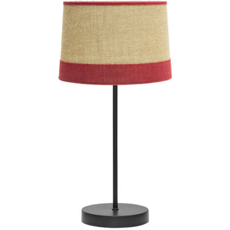 Tischleuchte Tietar FINISHED in Saco/rot FABRILAMP