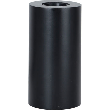 Tischleuchte Tub, Holz, E27 Fassung, schwarz, 8x15cm