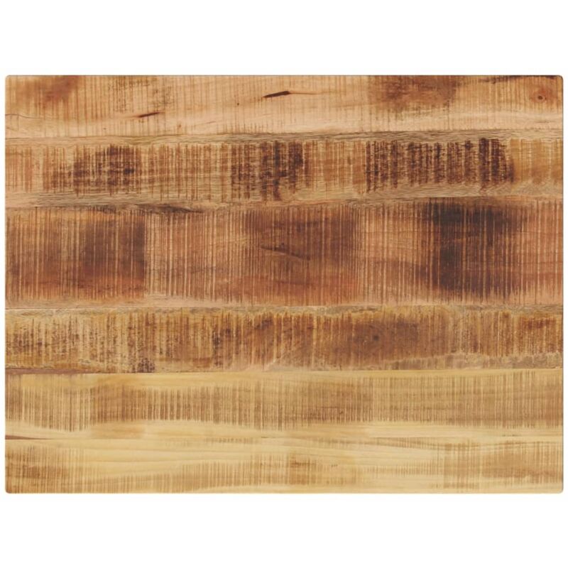 Tischplatte 80x70x1, 5 Cm Rechteckig Raues Massivholz Mango Vidaxl