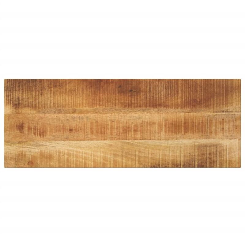 Tischplatte 70x40x2, 5 Cm Rechteckig Raues Massivholz Mango Vidaxl