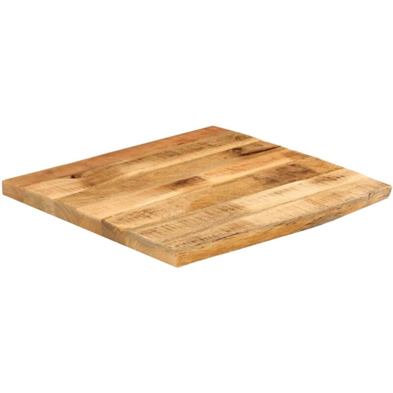 Tischplatte 40x40x3, 8 Cm Baumkante Massivholz Raues Mangoholz Vidaxl