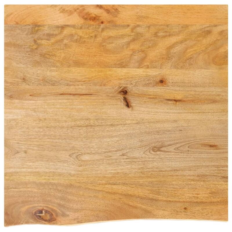 Tischplatte Mit Baumkante 40x40x2, 5 Cm Massivholz Mango Vidaxl