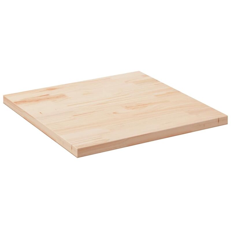Tischplatte 90x90x2, 5 Cm Massivholz Kiefer Quadratisch Vidaxl
